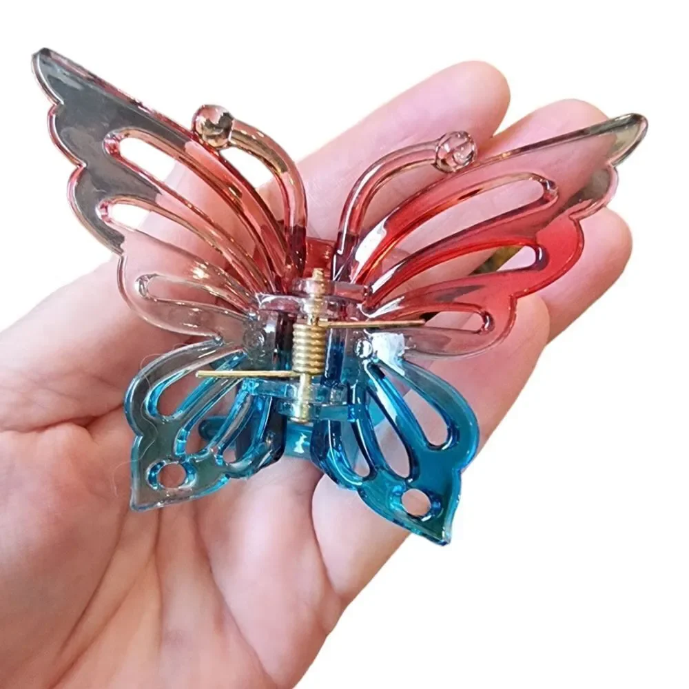 New OMBRE hair clip claw pink, rose,clear, turquoise #rt